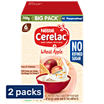 Nestle Cerelac Wheat Apple Cherry Baby Cereal With Milk For 8 to 24 Months 2x350 g (Multipack)