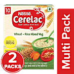 Nestle Cerelac Wheat-Rice Mixed Veg Baby Cereal With Milk - 10 To 24 Months 2x300 g (Multipack)