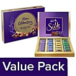 Cadbury Rich Dry Fruits Chocolates 120G + Silk Dairy Milk - Miniatures 200G Combo 2 Items