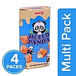 Meiji  Hello Panda Biscuits - Milk Filling 4x50 g Multipack