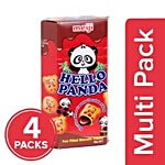 Meiji  Hello Panda Biscuits - Double Chocolate Filling 4x50 g Multipack