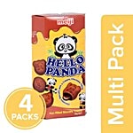 Meiji  Hello Panda Biscuits - Creamy Strawberry 4x50 g (Multipack)