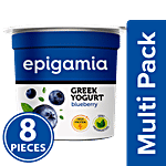 Epigamia  Greek Yogurt - Blueberry 8x90 g Multipack