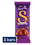 Cadbury Dairy Milk Silk Bubbly Chocolate Bar 3x46 g (Multipack)