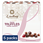 Lindberg Assorted Gift Box - Pure Belgian Chocolate Truffles 5x120 g 12 pcs Multipack