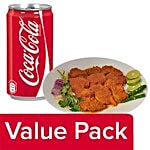 bb Combo Fresho Meat Chicken - Tikka 500 gm + Coca Cola Soft Drink 300 ml Combo 2 Items