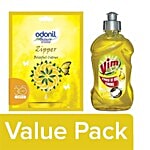 bb Combo Odonil Bathroom Air Freshener Blissful Citrus 10g + Vim Dishwash Gel Lemon 500ml Combo 2 Items