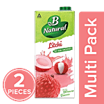 B Natural Juice - Litchi Luscious 2x1 L Multipack