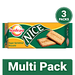 Sunfeast Nice - Sugar Sprinkled Biscuits 3x150 g (Multipack)