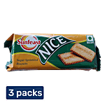 Sunfeast Nice - Sugar Sprinkled Biscuits 3x142.8 g (Multipack)