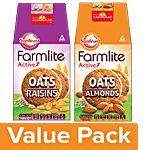 Sunfeast Farmlite Biscuit - Oats & Almonds 150g + Farmlite Biscuit - Oats & Raisins 150g Combo 2 Items