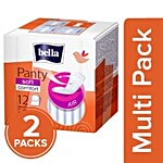 Bella 2 Bella Panty Soft Comfort Classic Pantyliners Individually Packed 12 Pcs 2x12 pcs (Multipack)