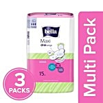 Bella Maxi Drai Wings Classic Sanitary Napkins 3x15 pcs Multipack