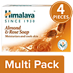Himalaya Bathing Soap - Almond & Rose 4x125 g Multipack
