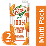 Real Activ Juice - Orange, With No Added Sugar 2x1 L Multipack