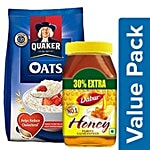 bb Combo Dabur  World's No.1 Honey Brand 500 g + Quaker Oats 1 kg Combo 2 Items