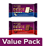 Britannia Pure Magic Biscuit - Milk Chocolate, Deuce 60gm + White Chocolate, Deuce 60gm Combo 2 Items