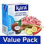 bb Combo Kara Coconut Milk - UHT Natural 200 ml + Fresho Meat Mutton - Mince 500 gm Combo 2 Items