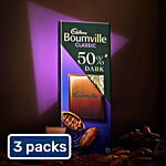 Cadbury Bournville Rich Cocoa 50% Dark Chocolate Bar 3x75 g (Multipack)