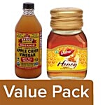 bb Combo Bragg Organic - Apple Cider Vinegar, 16 Oz 473ml + Dabur Honey 50gm Combo 2 Items