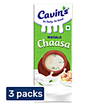 Cavins Masala Chaasa - With Zinc, Vitamin A & D Added, Supports Immunity 3x180 ml Multipack