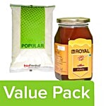 bb Combo BB Popular Sugar 5 kg + BB Royal Honey 500 gm Combo 2 Items