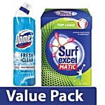bb Combo Domex Toilet Cleaner Ocean Fresh 750ml+Surf Excel Matic Top Load Detergent 2kg Combo 2 Items