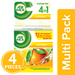 Airwick Everfresh Gel Bathroom Air Freshener - Citrus Splash 50 g (Pack of 4)