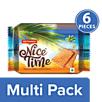 Britannia Nice Time - Sugar Showered Coconut Biscuits 6x73 g Multipack