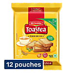 Britannia Toastea Premium Bake Rusk With Goodness Of Elaichi, Sooji & Wheat 12x50 g Multipack