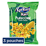 Kurkure Namkeen - Puffcorn Yummy Cheese 3x50 g Multipack