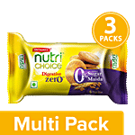 Britannia NutriChoice Digestive Zero High Fibre Biscuits - No Maida No Added Sugar 3x100 g Multipack