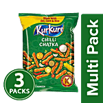 Kurkure Namkeen - Chilli Chatka 3x90 g Multipack