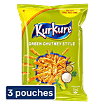 Kurkure Namkeen - Green Chutney Rajasthani Style 3x90 g Multipack