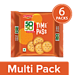 Britannia 50 50 Time Pass Biscuits - Simply Salted 6x78 g Multipack