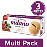 Parle Milano Cookies - Centre Filled With Mixed Berries 3x75 g Multipack