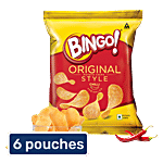 Bingo! Potato Chips - Original Style, Chilli Sprinkled 6 x 43 g Multipack