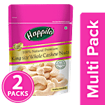 Happilo Cashew Nuts - Whole, Natural Premium King Size 2x200 g Multipack