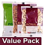 bb Combo BBroyal Cashew Whole Medium W240 100G +Almond Jumbo 100G +BBpopular Raisins 200G Combo 3 Items