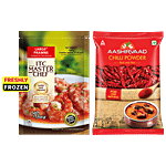bb Combo ITC Master Chef Large Prawns, 200 g + Aashirvaad Red & Hot Chilli Powder, 100 g Combo (2 Items)