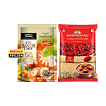 bb Combo ITC Master Chef Jumbo Prawns, 200 g + Aashirvaad Red & Hot Chilli Powder, 100 g Combo (2 Items)