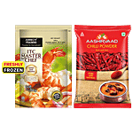 bb Combo ITC Master Chef Jumbo+ Prawns, 200 g + Aashirvaad Red & Hot Chilli Powder, 100 g Combo (2 Items)