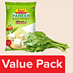 bb Combo Fresho Palak - Without Root 250 Gm + Amul Malai Paneer 200 Gm Combo 2 Items
