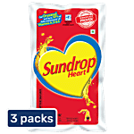 Sundrop Heart Rice Bran + Sunflower Oil 3x850 g (Multipack)