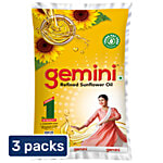 Gemini Refined Sunflower Oil 3x840 g (Multipack)