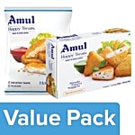 Amul Happy Treats Hash Brown 360G + Ready to Cook & Serve Masala Paneer Nuggets 300G Combo 2 Items