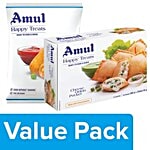 Amul Happy Treats Ready to Cook & Serve - Cheese Onion Pocket 300G + Veggie Stix 425G Combo 2 Items