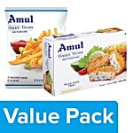 Amul Happy Treats French Fries 425gm + Ready to Cook & Serve - Masti Dahi Tikki 300gm Combo 2 Items