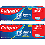 Colgate Toothpaste - Strong Teeth, Dental Cream, Anti Cavity 2x300 g Multipack