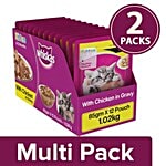 Whiskas Wet Cat Food - Chicken In Gravy for Kittens, 2-12 Months 2x85 g (2 Items)